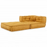 Modułowa sofa, żółty, 70x70x54, tkanina