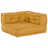 Modułowa sofa, żółty, 70x70x54, tkanina