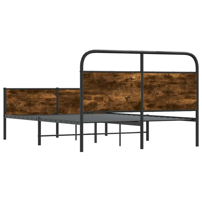 Łóżko bez materaca, 120x200 cm, dąb sonoma
