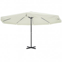 Parasol z aluminium, 500 cm, biały