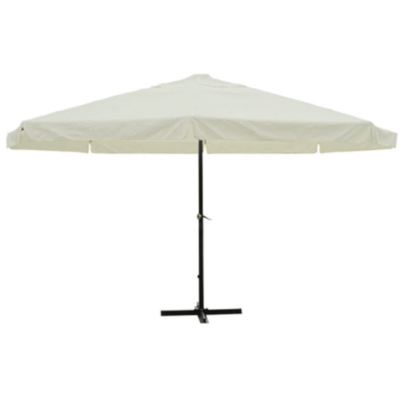 Parasol z aluminium, 500 cm, biały