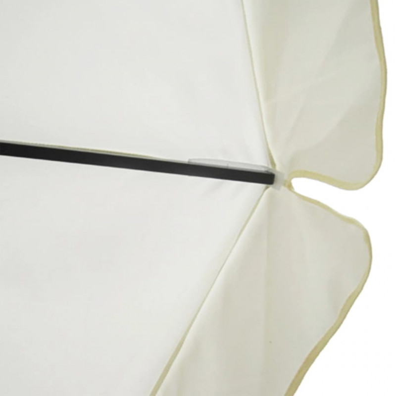 Parasol z aluminium, 500 cm, biały