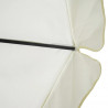 Parasol z aluminium, 500 cm, biały