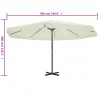 Parasol z aluminium, 500 cm, biały