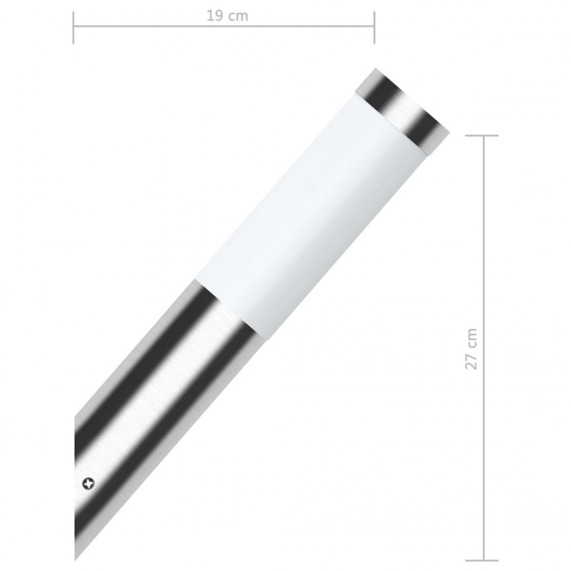 Lampa ogrodowa, ścienna RVS