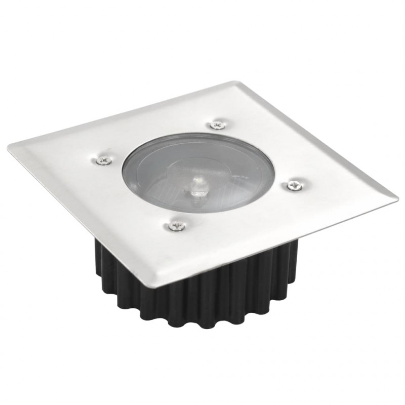 Solarne lampy najazdowe, 6 szt., kwadratowe