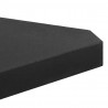 Obciążniki do parasola, 2 szt., czarny granit, trójkątne, 14 kg