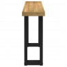 Stolik konsolowy, NOAIN, 120x30x75 cm, lite drewno sosnowe