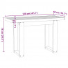Biurko, NOAIN, 120x50x75 cm, lite drewno sosnowe