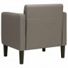 Sofa Fotel z Podłokietnikami Jasnoszary 54 cm Tkanina Kordowa