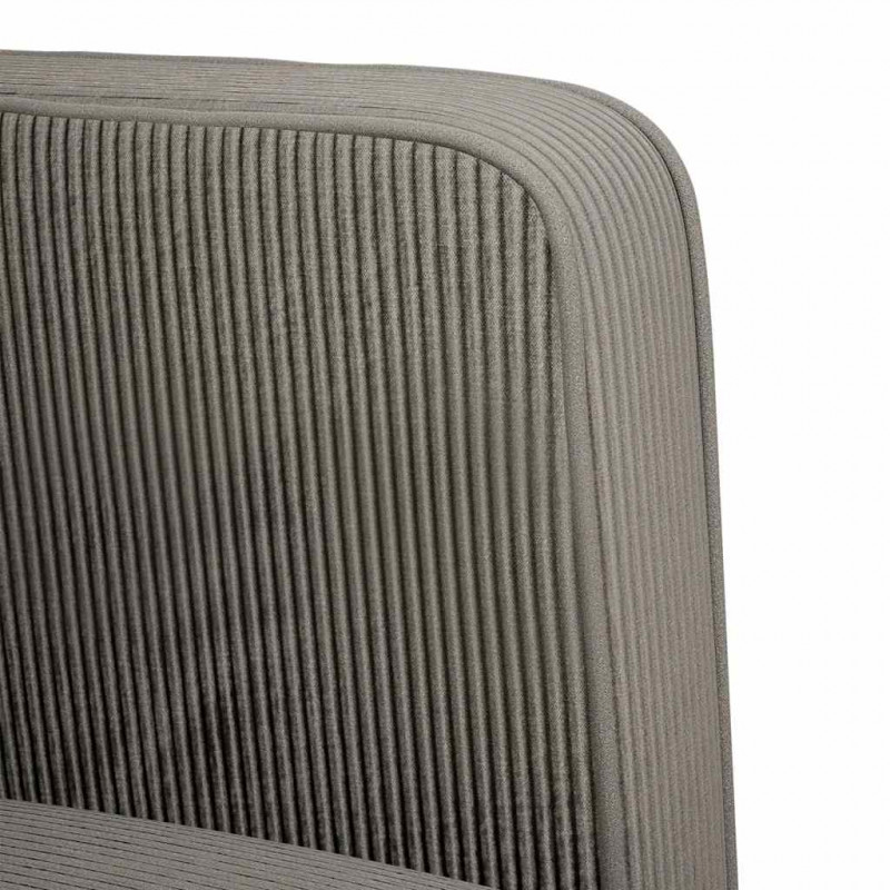 Sofa Fotel z Podłokietnikami Jasnoszary 54 cm Tkanina Kordowa