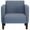 Sofa Fotel z Podłokietnikami Niebieski 54 cm Tkanina Corduroy