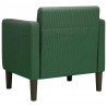 Sofa Fotel z Podłokietnikami ciemnozielona 54cm Tkanina Corduroy