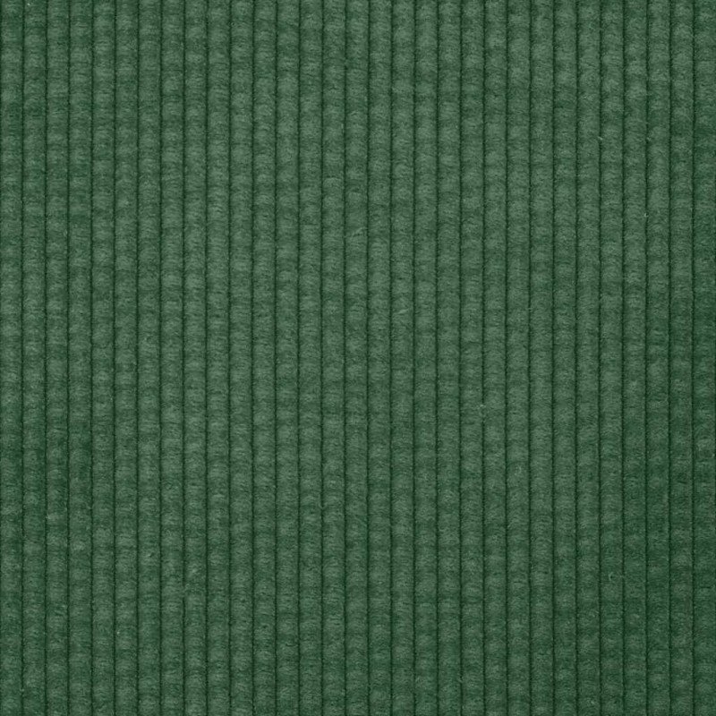 Sofa Fotel z Podłokietnikami ciemnozielona 54cm Tkanina Corduroy