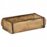 Taca Brązowy 30 x 15 x 9 cm Lite Drewno Recyklingowe