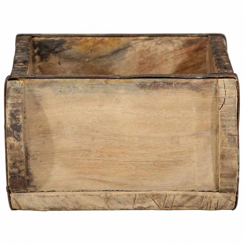 Taca Brązowy 30 x 15 x 9 cm Lite Drewno Recyklingowe