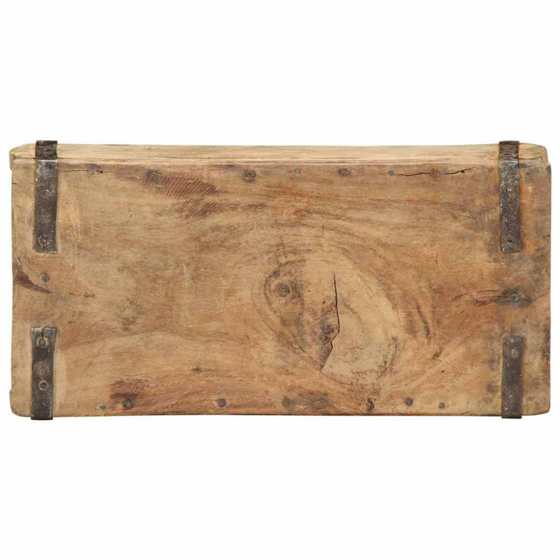 Taca Brązowy 30 x 15 x 9 cm Lite Drewno Recyklingowe