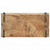 Taca Brązowy 30 x 15 x 9 cm Lite Drewno Recyklingowe