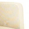 Sofa dwuosobowa kremowa 109 cm Tkanina sztruksowa