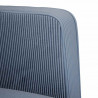 Sofa dwuosobowa niebieska 109 cm tkanina sztruksowa