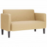 Sofa dwuosobowa szarozielona 109 cm Tkanina sztruksowa