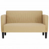Sofa dwuosobowa szarozielona 109 cm Tkanina sztruksowa