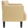 Sofa dwuosobowa szarozielona 109 cm Tkanina sztruksowa