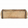 Taca 4 pcs Brązowy 30 x 15 x 9 cm Lite Drewno Recyklingowe