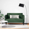 Sofa dwuosobowa ciemnozielona 109 cm Tkanina sztruksowa