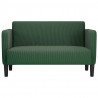 Sofa dwuosobowa ciemnozielona 109 cm Tkanina sztruksowa