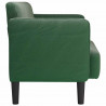 Sofa dwuosobowa ciemnozielona 109 cm Tkanina sztruksowa