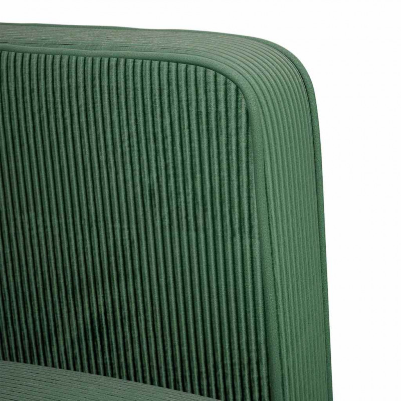 Sofa dwuosobowa ciemnozielona 109 cm Tkanina sztruksowa