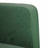 Sofa dwuosobowa ciemnozielona 109 cm Tkanina sztruksowa