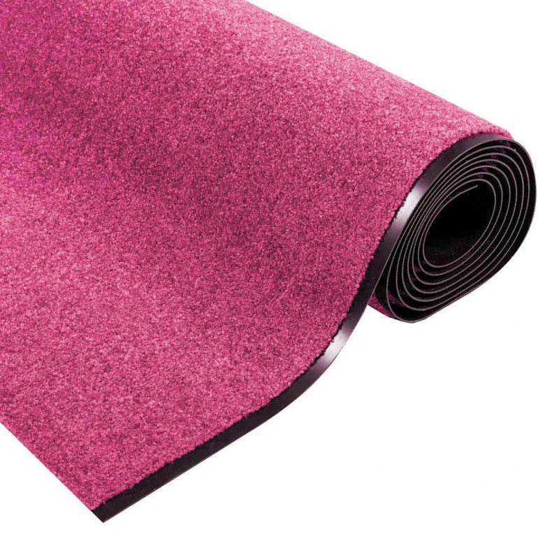 Dywanik wejściowy Różowy i czarny 120 x 350 cm Poliamid i PVC