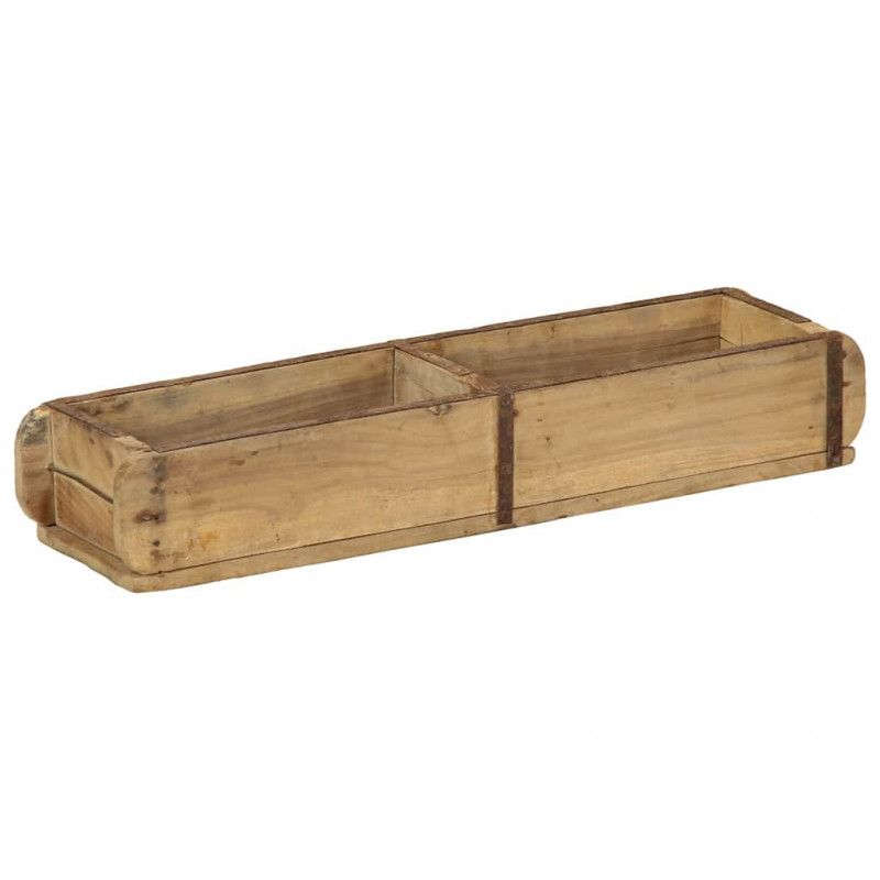 Taca Brązowy 57 x 15 x 9 cm Lite Drewno Recyklingowe