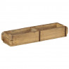 Taca Brązowy 57 x 15 x 9 cm Lite Drewno Recyklingowe