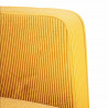 Sofa dwuosobowa Jasnożółta 109 cm Tkanina sztruksowa