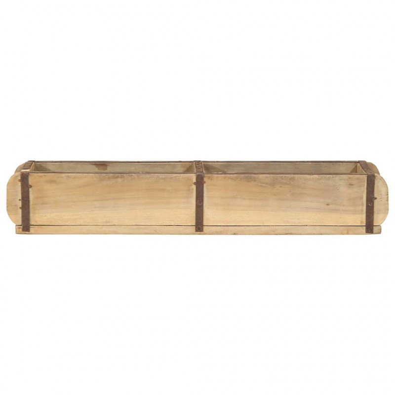 Taca Brązowy 57 x 15 x 9 cm Lite Drewno Recyklingowe