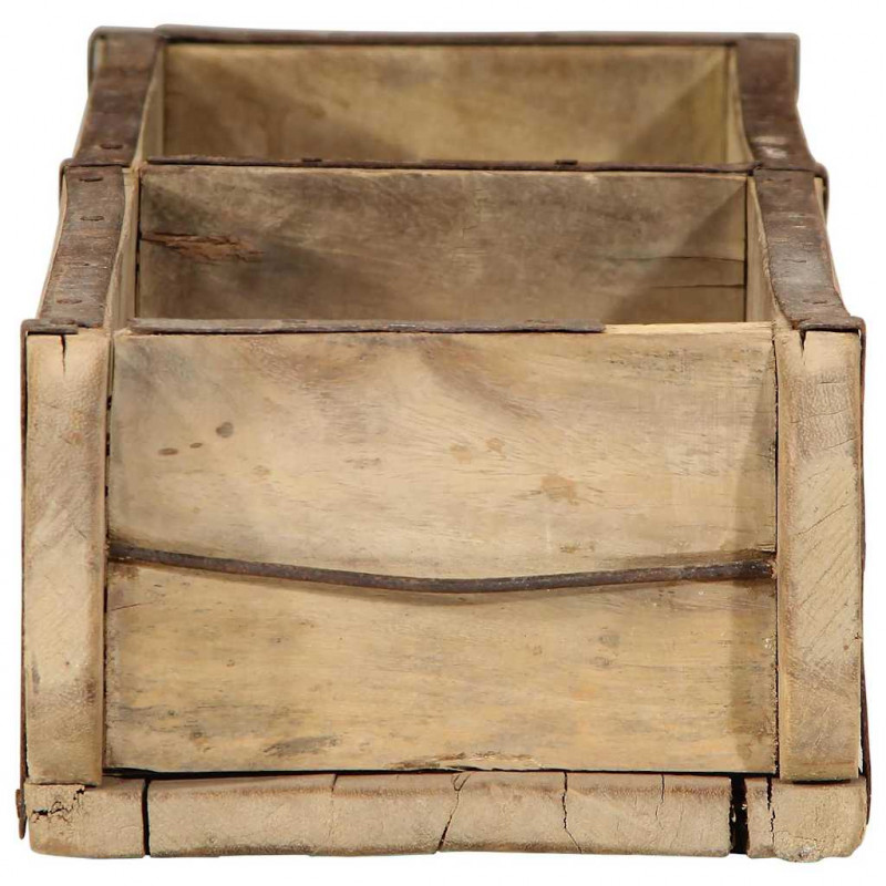 Taca Brązowy 57 x 15 x 9 cm Lite Drewno Recyklingowe