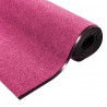 Dywanik wejściowy Różowy i czarny 120 x 400 cm Poliamid i PVC