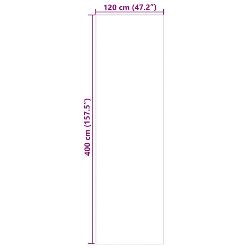 Dywanik wejściowy Różowy i czarny 120 x 400 cm Poliamid i PVC