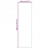 Dywanik wejściowy Różowy i czarny 120 x 400 cm Poliamid i PVC