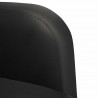 Sofa Fotel z Podłokietnikami Czarny 54 cm Skóra ekologiczna
