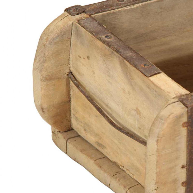 Taca Brązowy 57 x 15 x 9 cm Lite Drewno Recyklingowe