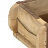 Taca Brązowy 57 x 15 x 9 cm Lite Drewno Recyklingowe