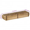 Taca Brązowy 57 x 15 x 9 cm Lite Drewno Recyklingowe