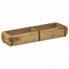 Taca 4 pcs Brązowy 57 x 15 x 9 cm Lite Drewno Recyklingowe