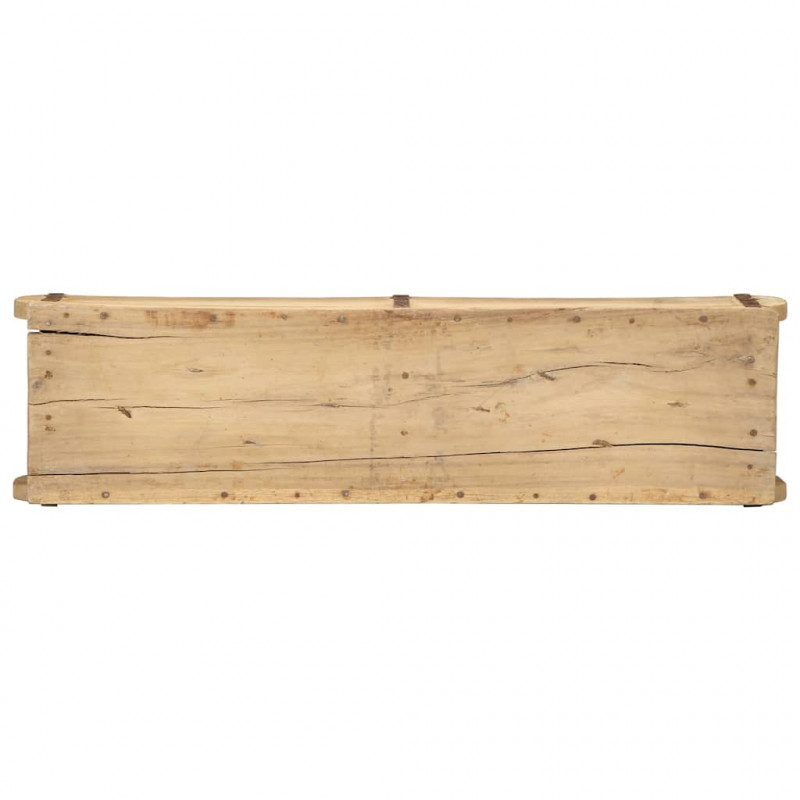 Taca 4 pcs Brązowy 57 x 15 x 9 cm Lite Drewno Recyklingowe