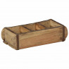 Taca Brązowy 30 x 14 x 9 cm Lite Drewno Recyklingowe