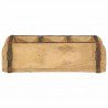 Taca Brązowy 30 x 14 x 9 cm Lite Drewno Recyklingowe